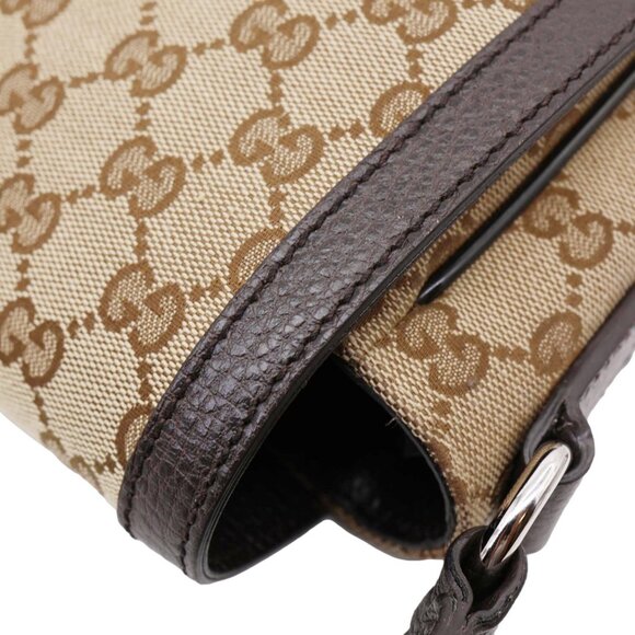 Gucci  GG Flap Large Monogram Canvas Messenger Bag Beige 449171 - Picture 7 of 16